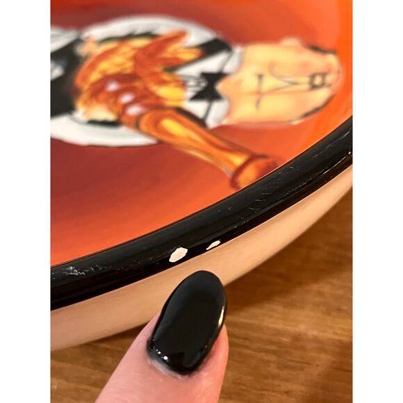 Certified International Tracy Flickinger Whimsical Waiter Bowl Bistro Chef Theme - Picture 14 of 14